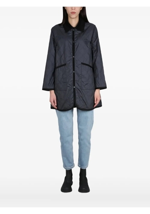 Lavenham quilted-pattern coat - Black