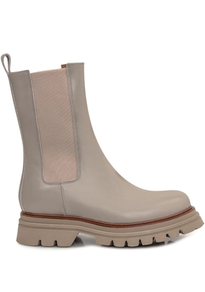 ENNEQUADRO leather Chelsea boots - Neutrals