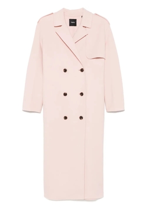 Theory double-breasted coat - Neutrals