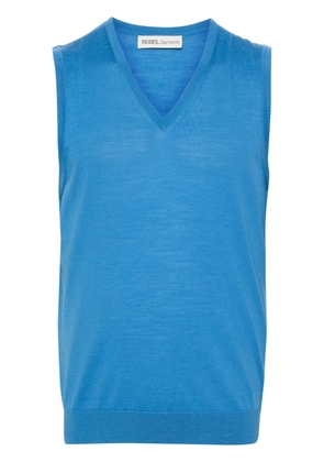 MODES GARMENTS sleeveless merino knitted vest - Blue