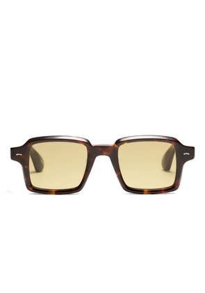 Peter And May S120 Numero tortoiseshell-effect square-frame sunglasses - Brown