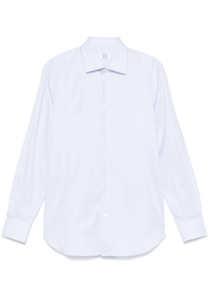 Mazzarelli mini-check shirt - Blue