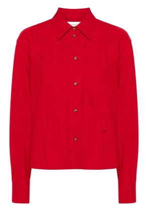 Victoria Beckham spread-collar textured shirt