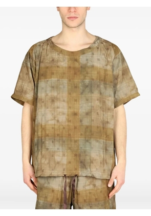 Needles textured T-shirt - Brown