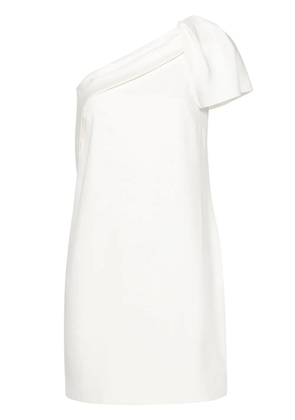 Roland Mouret crepe one-shoulder mini dress - Neutrals