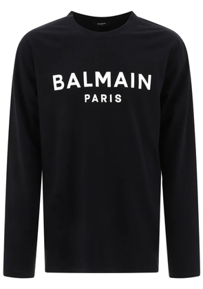 Balmain logo-print T-shirt - Black