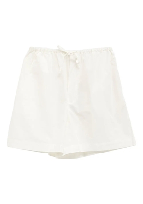 Baserange Kolla drawstring cotton shorts - White