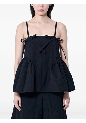 Cecilie Bahnsen black bow top