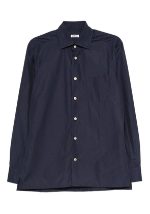 Kiton button-fastening pocket shirt - Blue