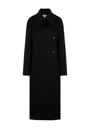 LOEWE double-breasted wool coat - White