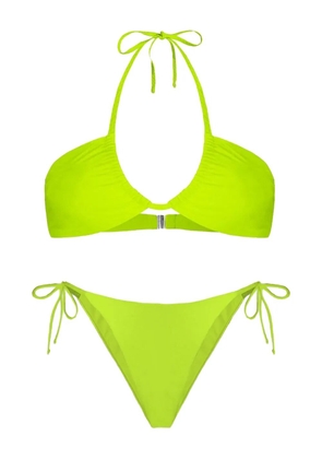 MC2 Saint Barth halter-neck tie-side bikini - Green