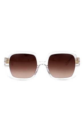 Yohji Yamamoto square-frame sunglasses - White