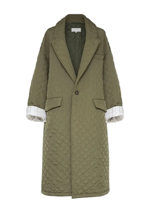 Maison Margiela quilted single-breasted coat - Green
