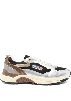 Autry Hyperway metallic leather mesh sneakers - Black