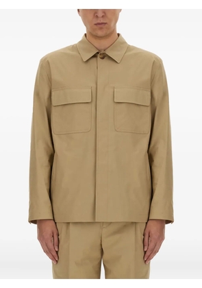 Lardini flap-pocket shirt - Neutrals