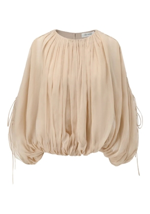 INTO THE EAST silk blouse - Neutrals