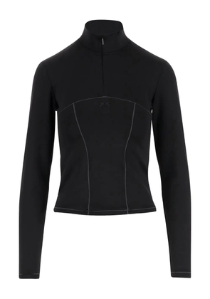 PINKO high-neck half-zip sweatshirt - Black