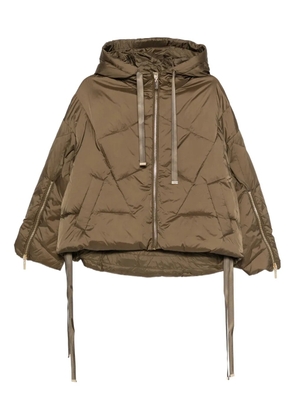 TWINSET hooded quilted puffer jacket - Green