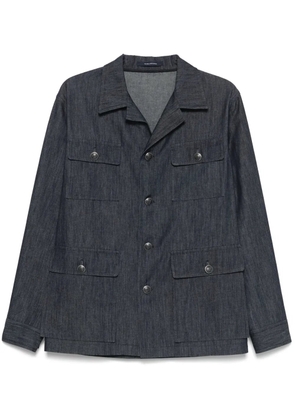Tagliatore cotton shirt jacket - Blue