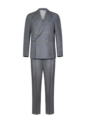 FRANZESE COLLECTION double-breasted peak-lapel suit - Grey