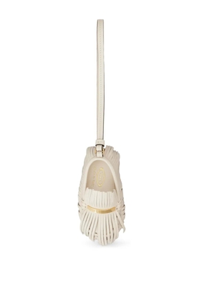 Tod's fringed loafer keyring - Neutrals