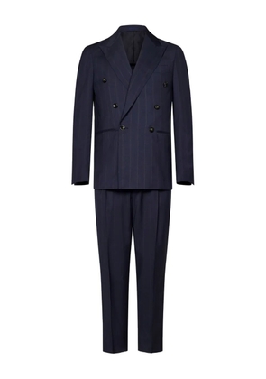 FRANZESE COLLECTION pinstripe double-breasted suit - Blue