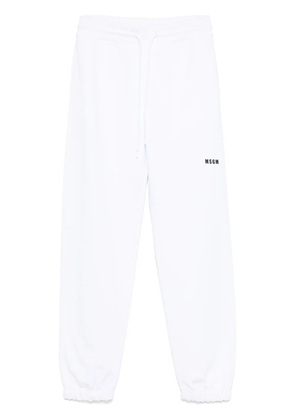 MSGM cotton track pants - White