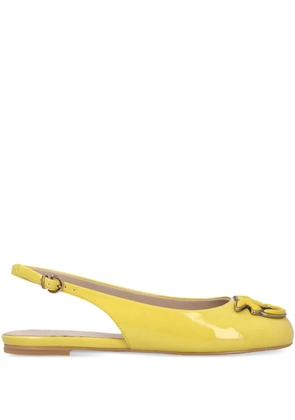 PINKO slingback embellished flat pumps - Yellow