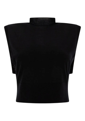 Max Mara high-neck sleeveless top - Black