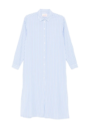 MC2 Saint Barth Adeline striped shirt midi dress - Blue