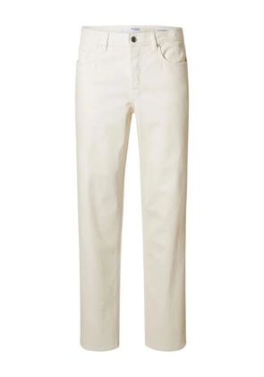 SELECTED straight-leg jeans - White