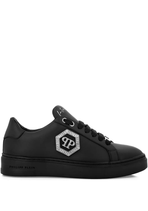 Philipp Plein logo-plaque low-top sneakers - Black