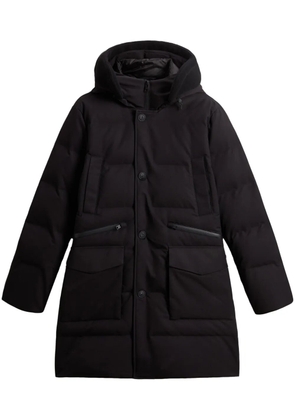 Woolrich button-fastening hooded padded coat - Black