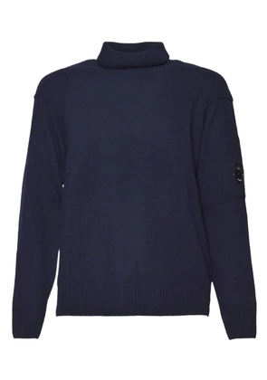 C.P. Company turtleneck lens-pocket sweater - Blue