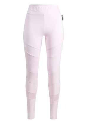 Plein Sport logo-waistband leggings - Purple