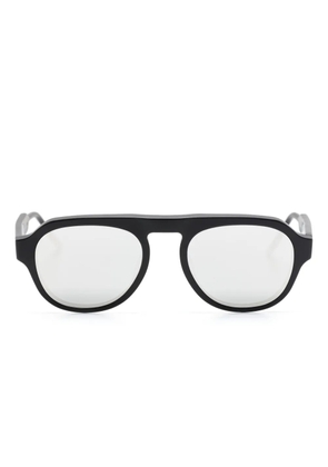 Thom Browne Eyewear oval-frame sunglasses - Black