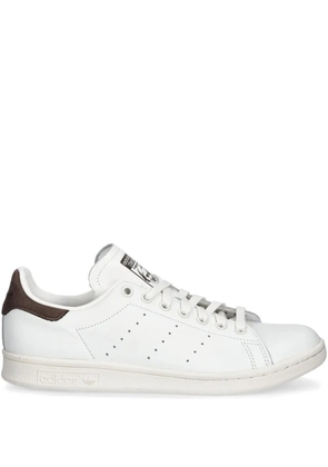 adidas leather suede trainers - White