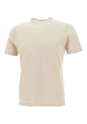 Kangra crew-neck cotton T-shirt - Neutrals