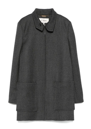 Chloé zip-up oversize coat - Grey