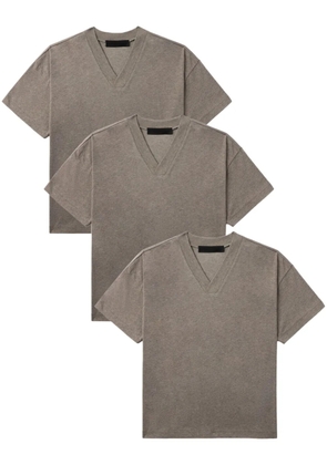 FEAR OF GOD ESSENTIALS V-neck T-shirt (pack of three) - Grey