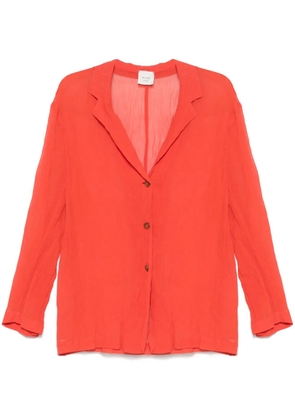 Alysi crinkled-effect blazer - Red