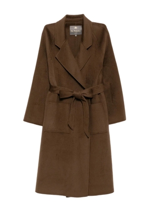 N.Peal Longline coat - Brown