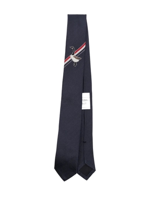 Thom Browne Jacquard tie - Blue