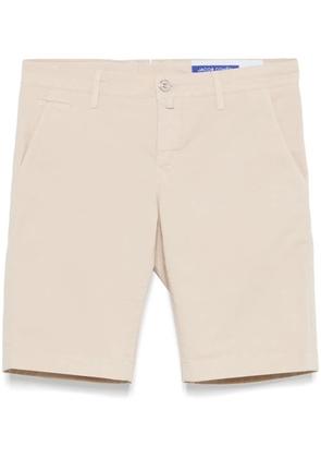 Jacob Cohën logo-plaque chino shorts - Neutrals