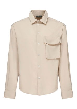 Giuliano Galiano pocket long-sleeve shirt - Neutrals