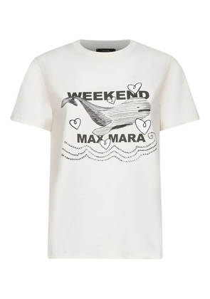 Weekend Max Mara whale-print crew-neck T-shirt - Neutrals