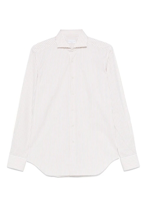 Xacus striped cotton T-shirt - White