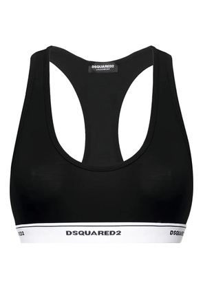 DSQUARED2 logo band bra - Black