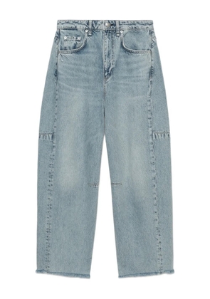 rag & bone Charlie panelled frayed jeans - Blue