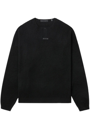 FEAR OF GOD ESSENTIALS waffle-knit jumper - Black